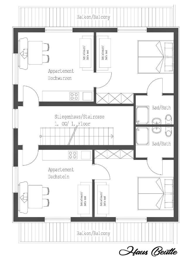 Haus Beutle Apartment Schladming Exterior foto